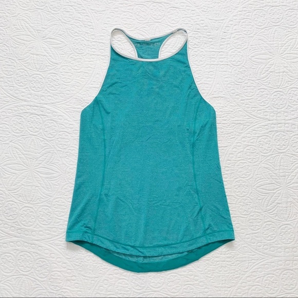 Lululemon Time To Sweat Tank, Heathered Spirit Green / White - Picture 5 of 8